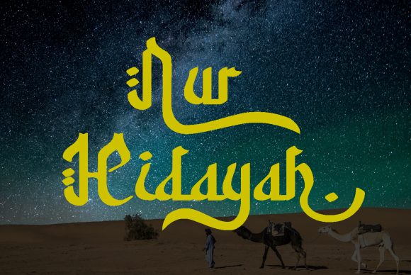 Exploring Nur Hidayah: A Display Font with Authentic Character