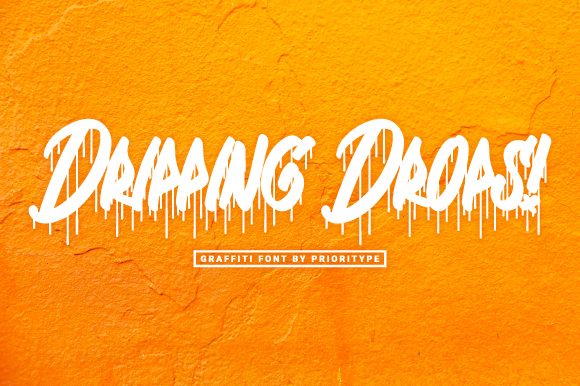 Exploring the Urban Edge of the Dripping Drops Typeface
