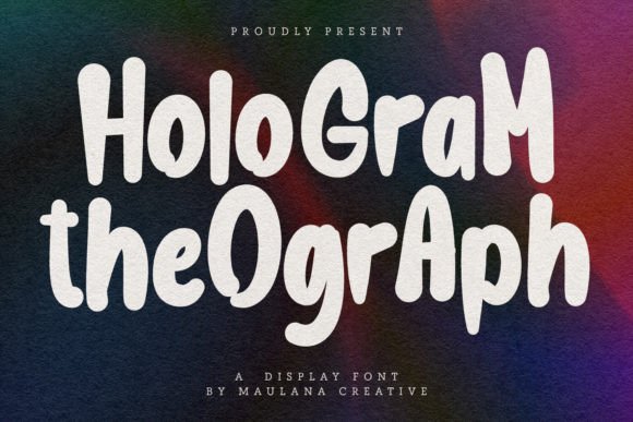 Hologram Theograph: A Sweet Display Font for Creative Projects