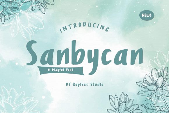 Sanbycan: The Organic, Vintage Display Font for Authentic Designs