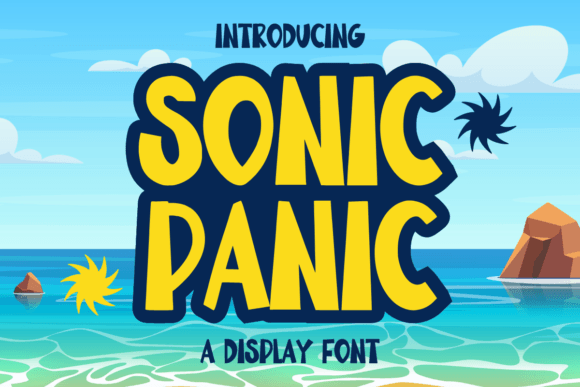 Sonic Panic: A Bold Typeface for Joyful Designs